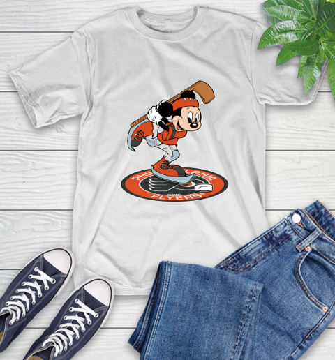 NHL Hockey Philadelphia Flyers Cheerful Mickey Disney Shirt T-Shirt 2