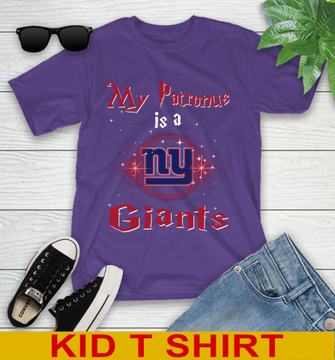 NFL Football Harry Potter My Patronus Is A New York Giants Youth T-Shirt 3