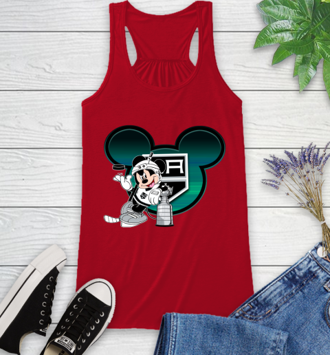 NHL Los Angeles Kings Stanley Cup Mickey Mouse Disney Hockey T Shirt Racerback Tank 6