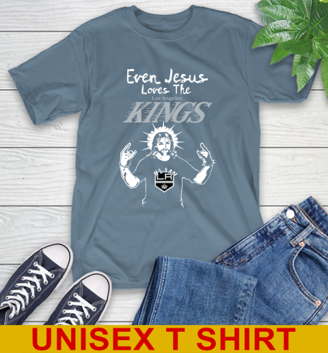 Los Angeles Kings NHL Hockey Even Jesus Loves The Kings Shirt T-Shirt 8