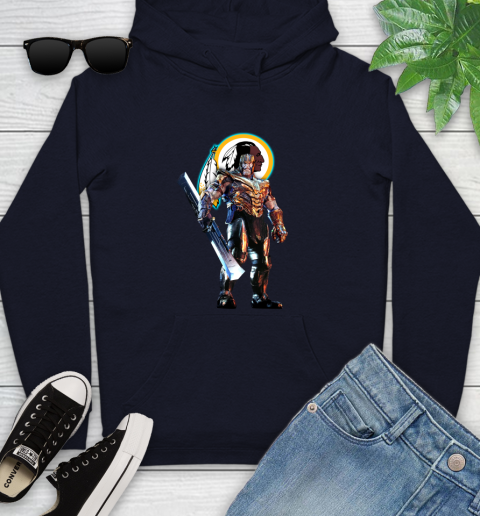 NFL Thanos Gauntlet Avengers Endgame Football Washington Redskins Youth Hoodie 4
