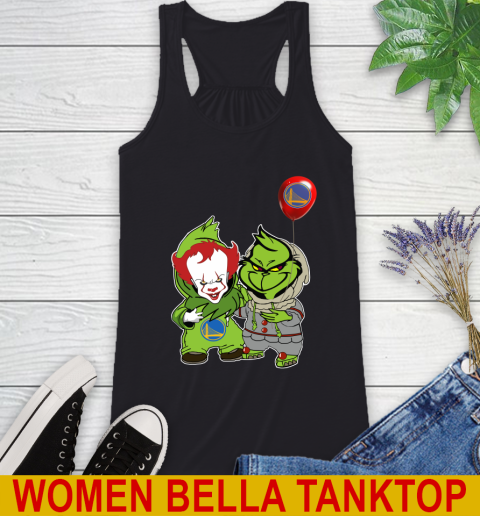 Golden State Warriors Baby Pennywise Grinch Christmas NBA Basketball Racerback Tank 2
