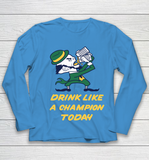 Beer Lover Funny Shirt Drink Like A Champion Today Youth Long Sleeve 5