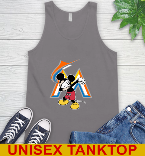 Miami Marlins MLB Baseball Dabbing Mickey Disney Sports Tank Top 7