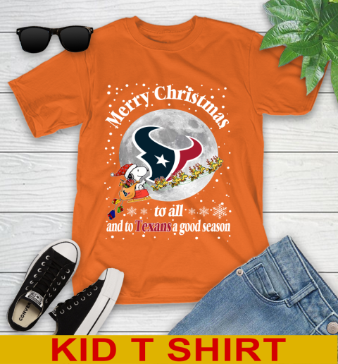 Houston Texans Merry Christmas To All And To Texans A Good Season NFL Football Sports Youth T-Shirt 8