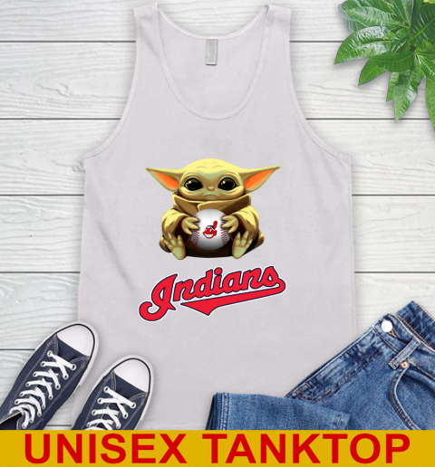 MLB Baseball Cleveland Indians Star Wars Baby Yoda Shirt 70