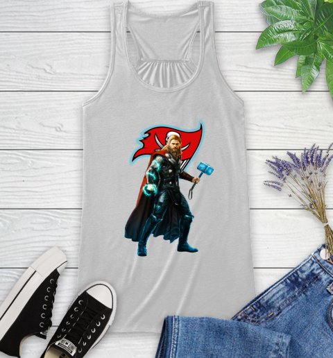 NFL Thor Avengers Endgame Football Tampa Bay Buccaneers Racerback Tank