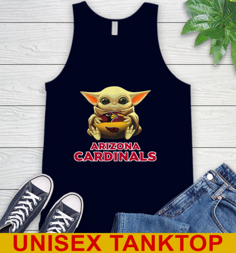 NFL Football Arizona Cardinals Baby Yoda Star Wars Shirt Tank Top 3