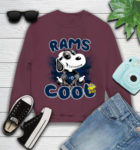 NFL Football Los Angeles Rams Cool Snoopy Shirt Youth Sweatshirt 3