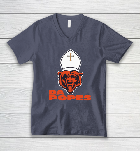 Chicago Bears Da Popes V-Neck T-Shirt 6