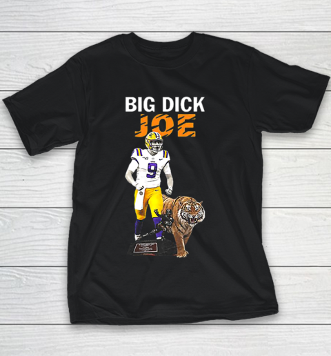 Joe Burrow Big Dick LSU Tigers King Youth T-Shirt