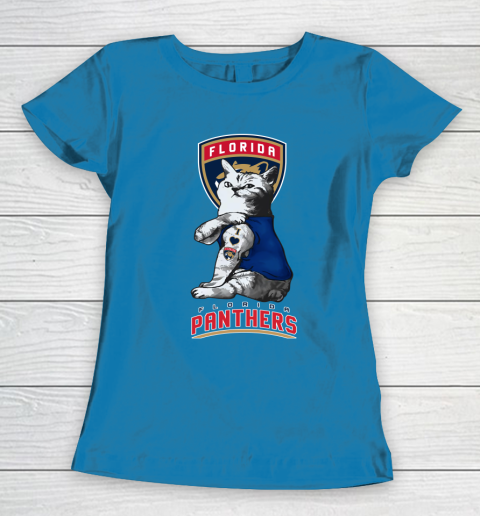 NHL My Cat Loves Florida Panthers Hockey Women's T-Shirt 6