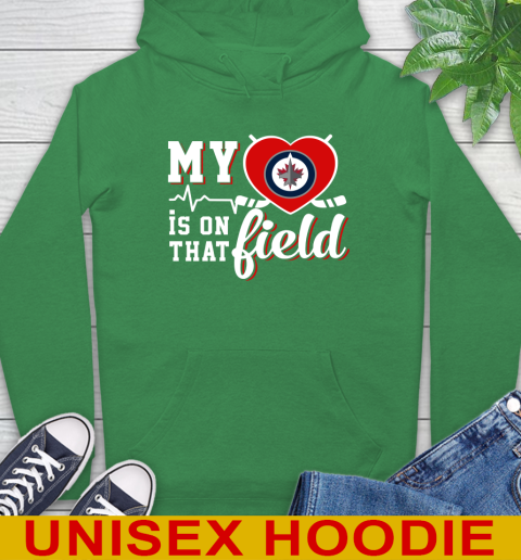 NHL My Heart Is On That Field Hockey Sports Winnipeg Jets Hoodie 8