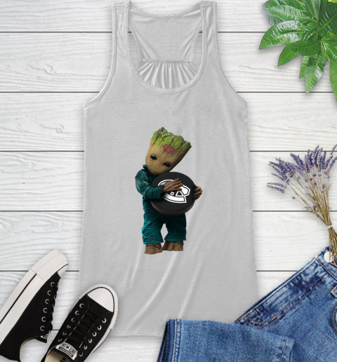 NHL Groot Guardians Of The Galaxy Hockey Sports Montreal Canadiens Racerback Tank