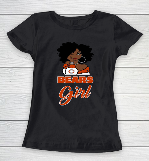 Chicago Bears Girl NFL Women s T Shirt Tee For Sports