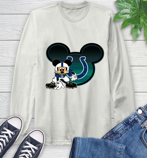 NFL Indianapolis Colts Mickey Mouse Disney Football T Shirt Long Sleeve T-Shirt 12