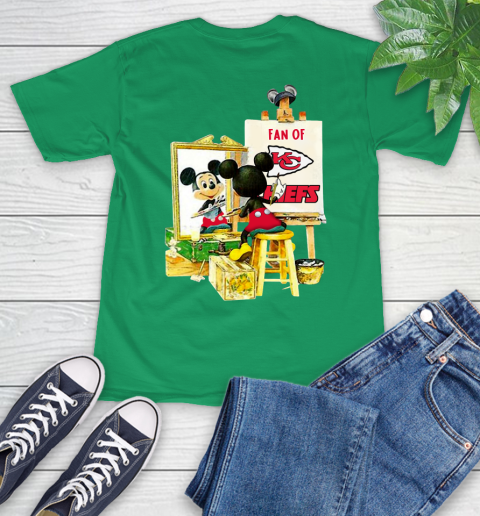 NFL Football Kansas City Chiefs Mickey Drawing Shirt 8
