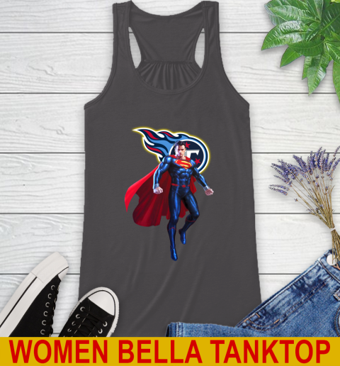 NFL Superman DC Sports Football Tennessee Titans Racerback Tank 12