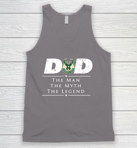Milwaukee Bucks NBA Basketball Dad The Man The Myth The Legend Tank Top 6