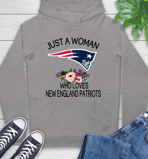 NFL Just A Woman Who Loves New England Patriots Football Sports Hoodie 4