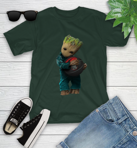 NBA Groot Guardians Of The Galaxy Basketball Sports Toronto Raptors Youth T-Shirt 5