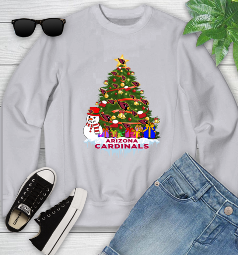 Arizona Cardinals Merry Christmas NFL Football Sports Youth Sweatshirt 4