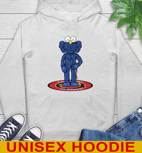 NHL Hockey Calgary Flames Kaws Bff Blue Figure Shirt Hoodie