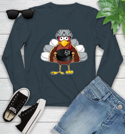 Los Angeles Kings Turkey Thanksgiving Day Youth Long Sleeve 8
