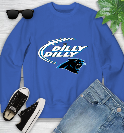 NFL Carolina Panthers Dilly Dilly Football Sports Youth Sweatshirt 8