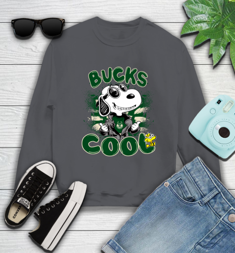NBA Basketball Milwaukee Bucks Cool Snoopy Shirt Sweatshirt 6