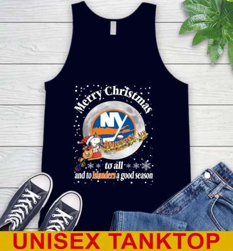 New York Islanders Merry Christmas To All And To Islanders A Good Season NHL Hockey Sports Tank Top 2