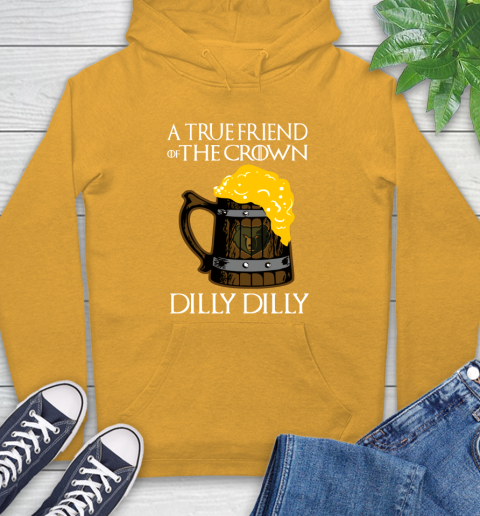 NBA Memphis Grizzlies A True Friend Of The Crown Game Of Thrones Beer Dilly Dilly Basketball Hoodie 2