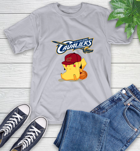 NBA Pikachu Basketball Sports Cleveland Cavaliers T-Shirt 6