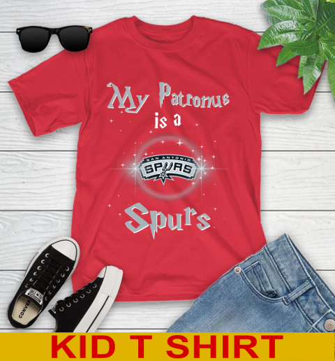 NBA Basketball Harry Potter My Patronus Is A San Antonio Spurs Youth T-Shirt 11