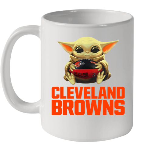 NFL Football Cleveland Browns Baby Yoda Star Wars Shirt Ceramic Mug 11oz