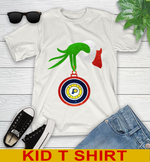 Indiana Pacers Grinch Merry Christmas NBA Basketball Youth T-Shirt