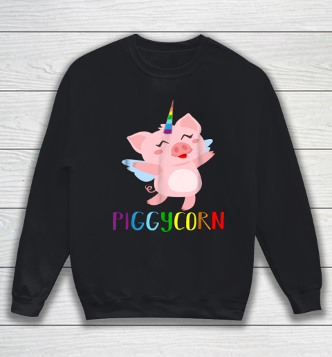 Cute Piggycorn t shirt flying wing pig unicorn Sweatshirt