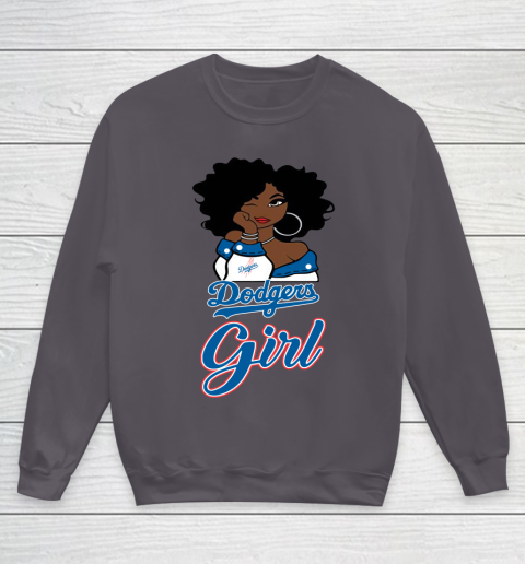 Los Angeles Dodgerss Girl MLB Youth Sweatshirt 6