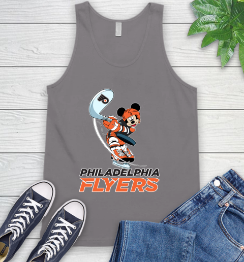 NHL Hockey Philadelphia Flyers Cheerful Mickey Mouse Shirt Tank Top 7
