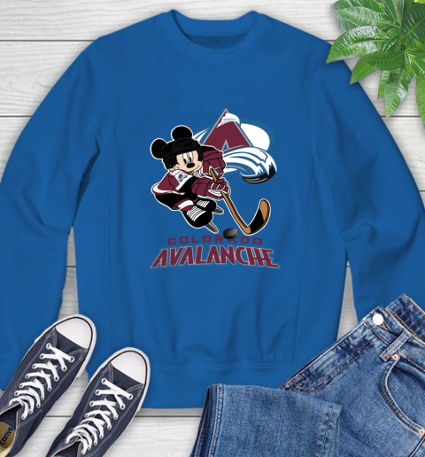 NHL Colorado Avalanche Mickey Mouse Disney Hockey T Shirt Sweatshirt 20