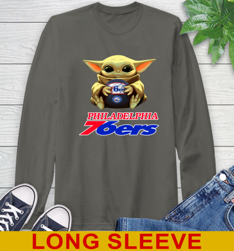 NBA Basketball Philadelphia 76ers Star Wars Baby Yoda Shirt 65