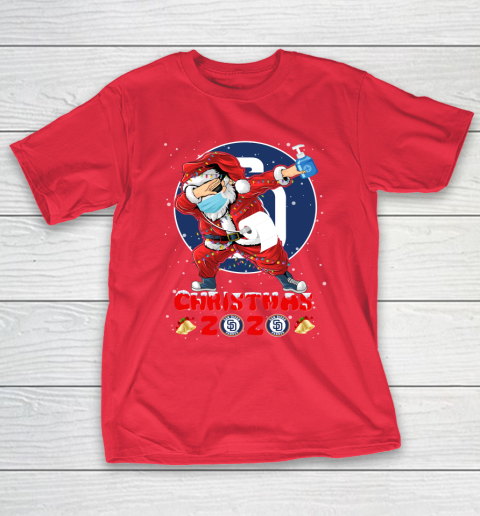 San Diego Padres Funny Santa Claus Dabbing Christmas 2020 MLB T-Shirt 9
