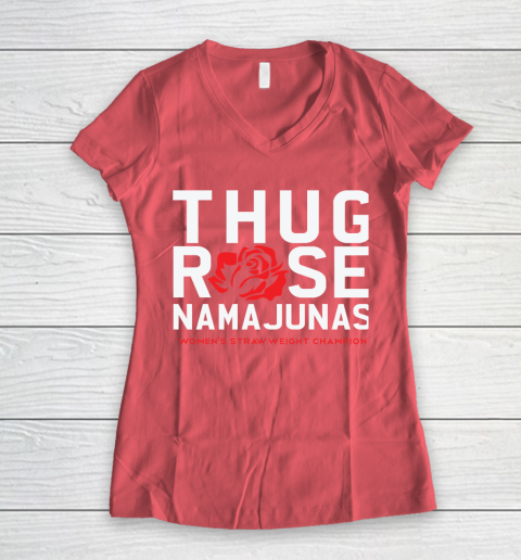 Thug Rose Namajunas Classic Women's V-Neck T-Shirt 4