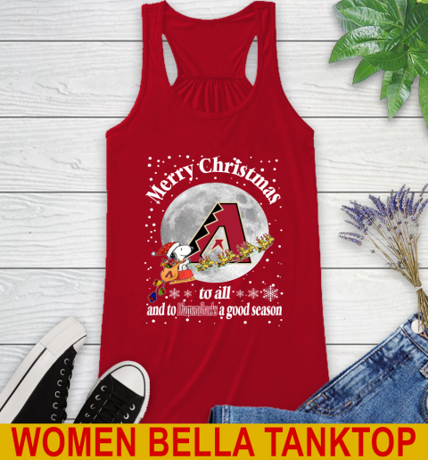 Arizona Diamondbacks Merry Christmas To All And To Diamondbacks A Good Season MLB Baseball Sports Racerback Tank 4