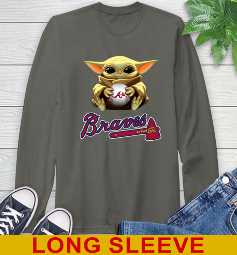 MLB Baseball Atlanta Braves Star Wars Baby Yoda Shirt 65