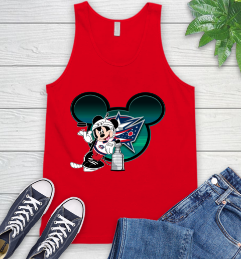 NHL Columbus Blue Jackets Stanley Cup Mickey Mouse Disney Hockey T Shirt Tank Top 6
