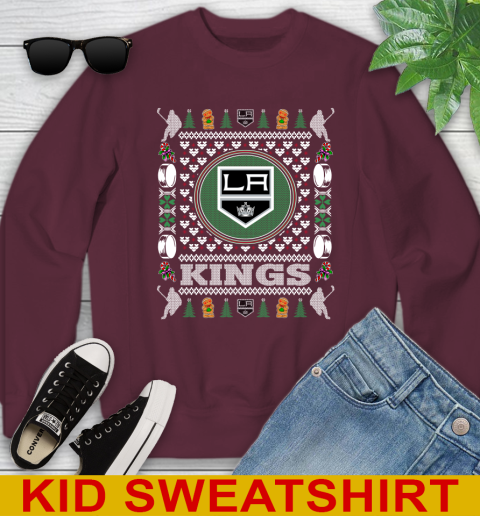 Los Angeles Kings Merry Christmas NHL Hockey Loyal Fan Youth Sweatshirt 4