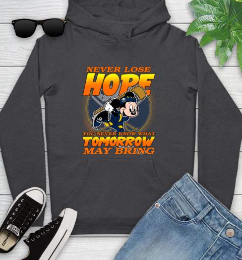 Buffalo Sabres NHL Hockey ootball Mickey Disney Never Lose Hope Youth Hoodie 8