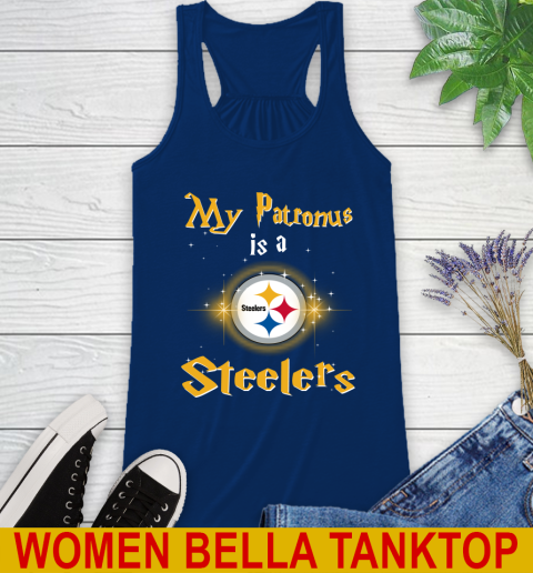 NFL Football Harry Potter My Patronus Is A Pittsburgh Steelers Racerback Tank 7