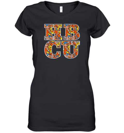 The Bold and Artistic HBCU Women's V-Neck T-Shirt The Bold and Artistic HBCU Women's V-Neck T-Shirt